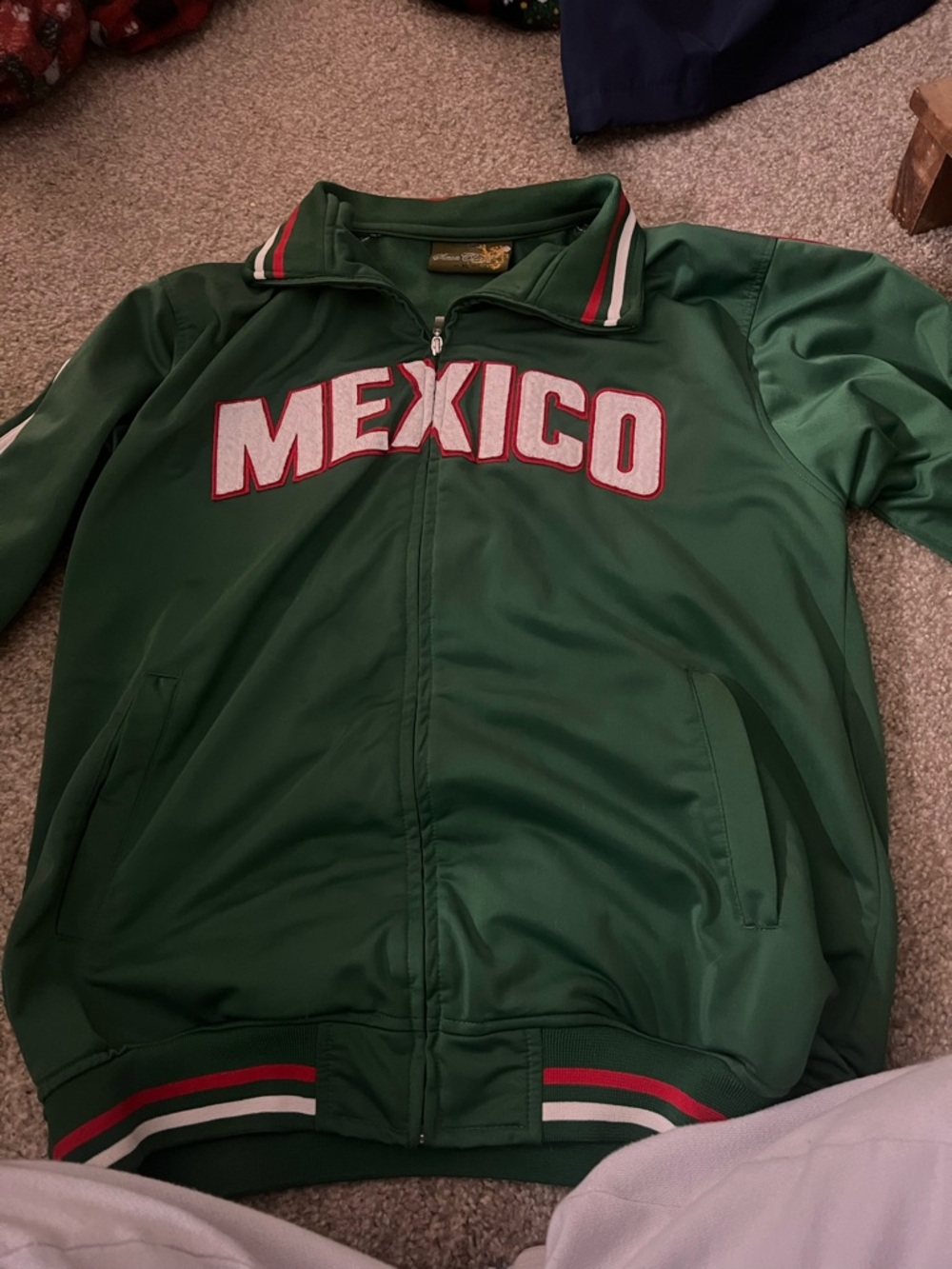 Mexico Green Track Jacket - Classic Athletic Zip-Up